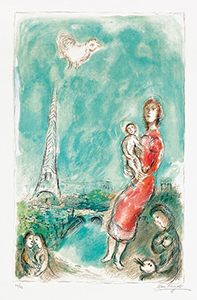 Maternité Rouge by Marc Chagall