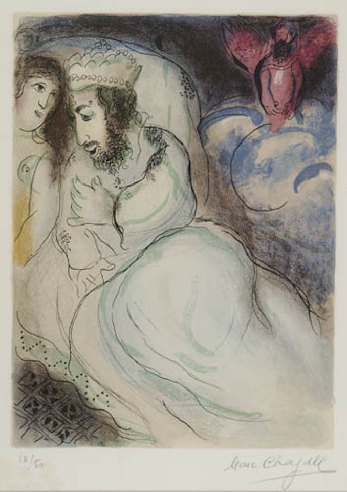 Sarah and Abimelech by Marc Chagall