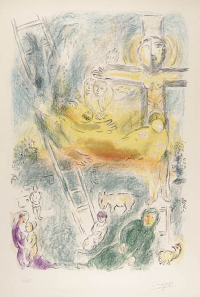 Vision de Jacob by Marc Chagall