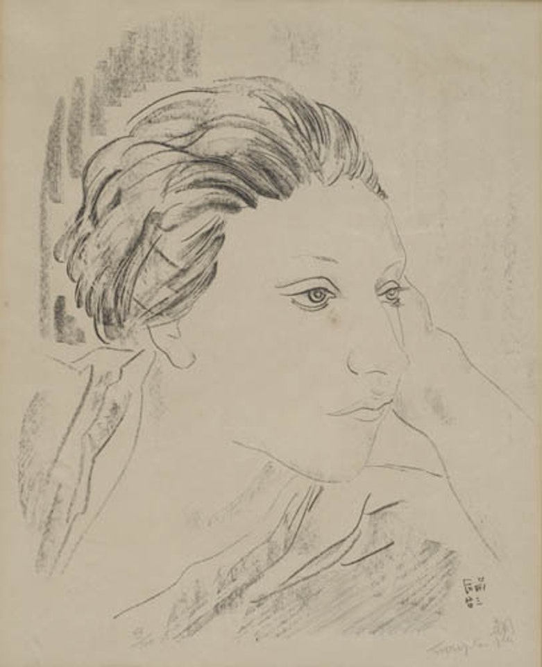 Tête de femme by Leonard Tsuguharu Foujita