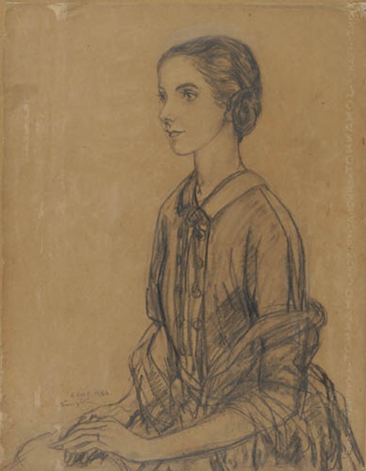 Portrait of the Comtessa de Talancé de la Barre by Leonard Tsuguharu Foujita