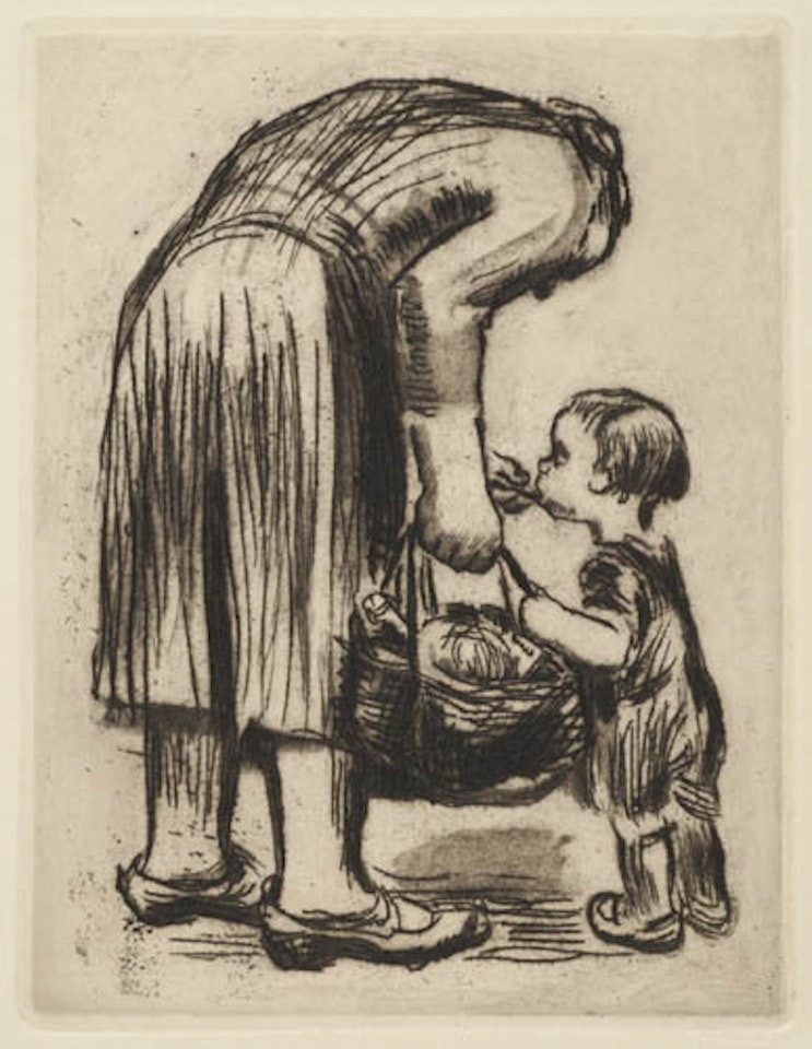 Gesenkter Frauenkopf by Kathe Kollwitz