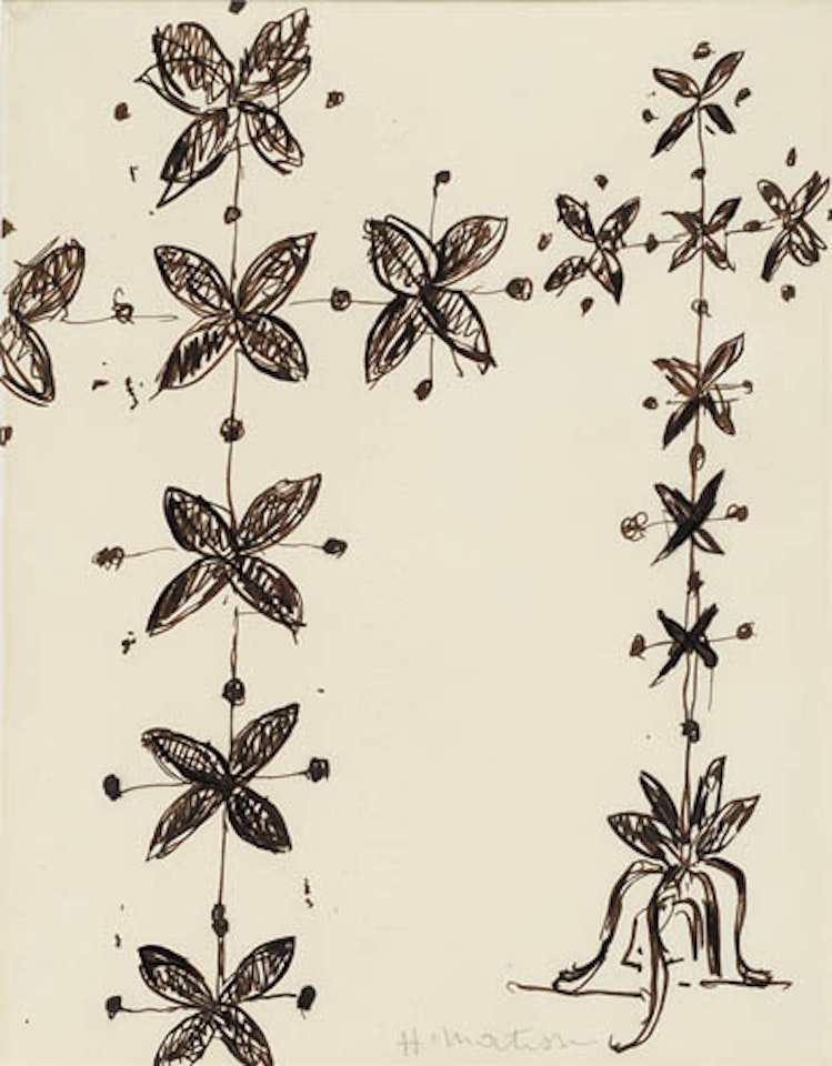 Fleurs, Study for the Chapelle du Rosaire, Vence by Henri Matisse