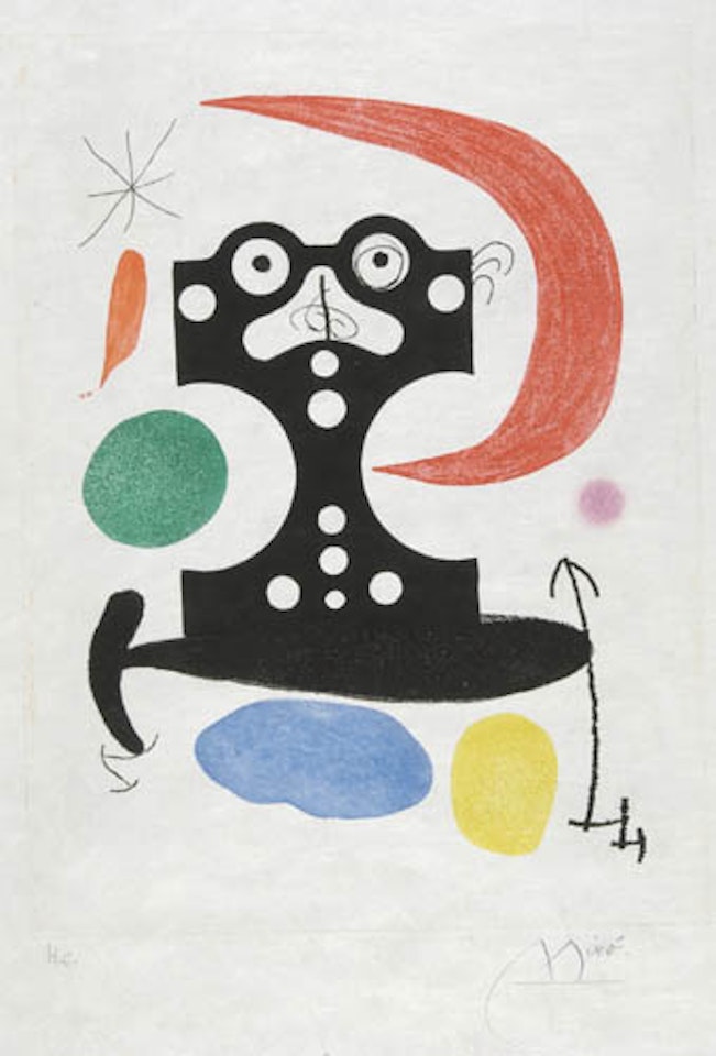 Monument à Christophe Colomb et à Marcel Duchamp by Joan Miró