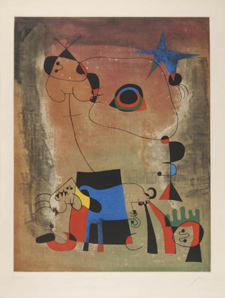Le Chien bleu by Joan Miró