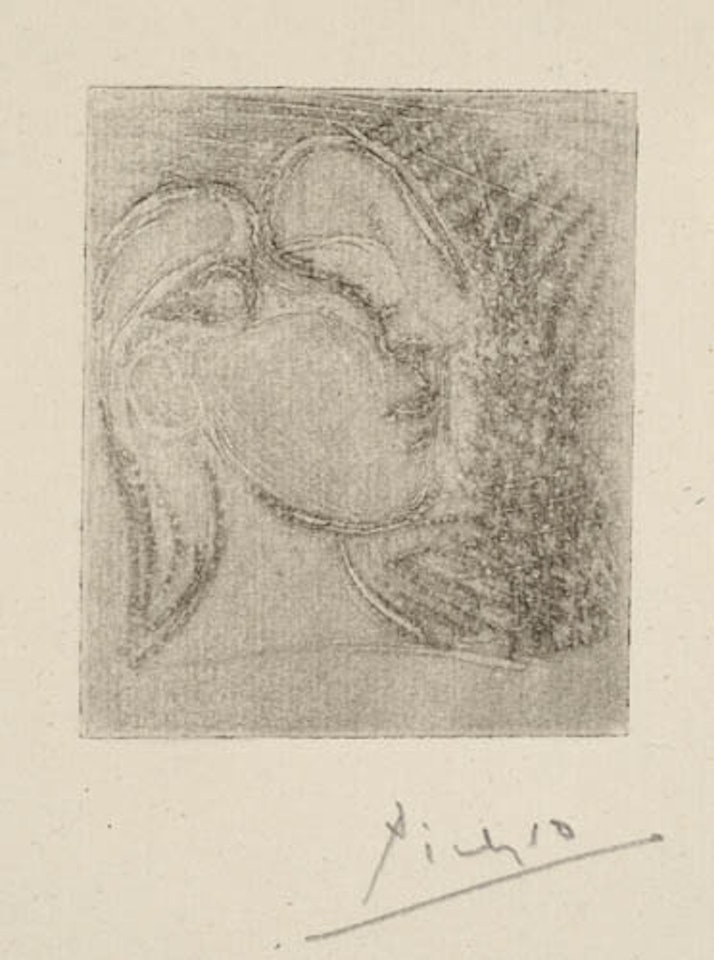 Tête de Femme tournée à droite by Pablo Picasso