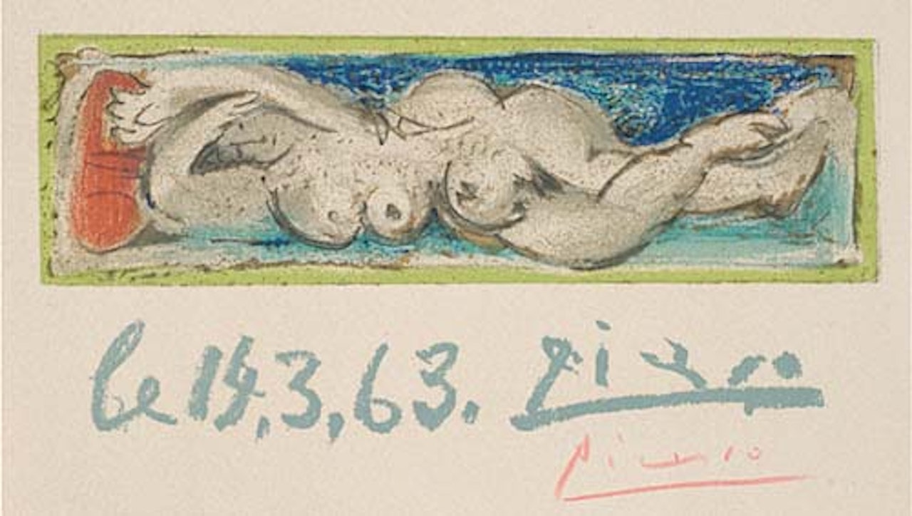 Femme nue couchée by Pablo Picasso