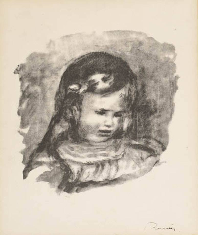 Claude Renoir, la tête baisée by Pierre-Auguste Renoir