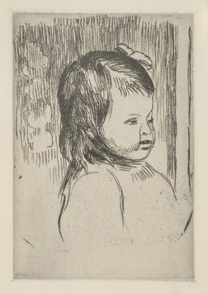Buste d'enfant, tourné a droite by Pierre-Auguste Renoir