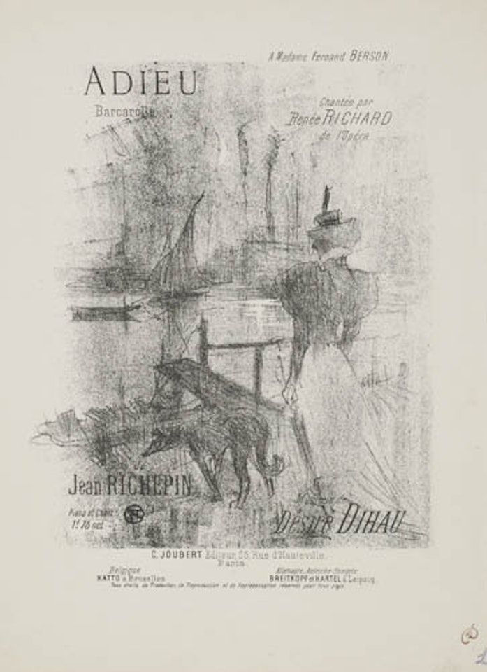 Adieu by Henri de Toulouse-Lautrec