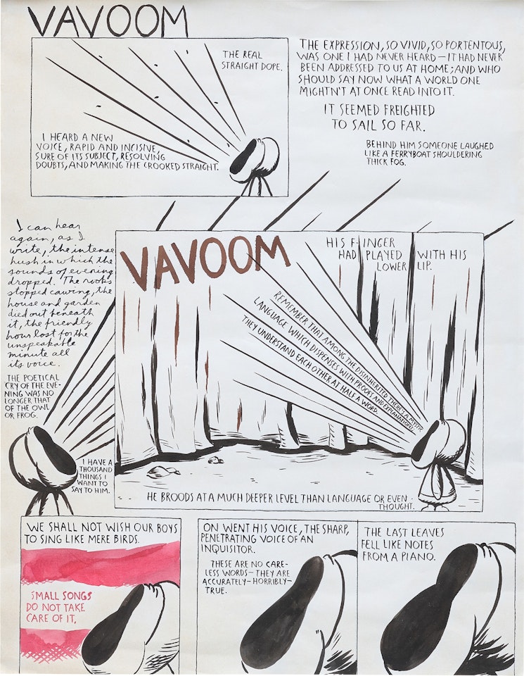Untitled (Vavoom) by Raymond Pettibon