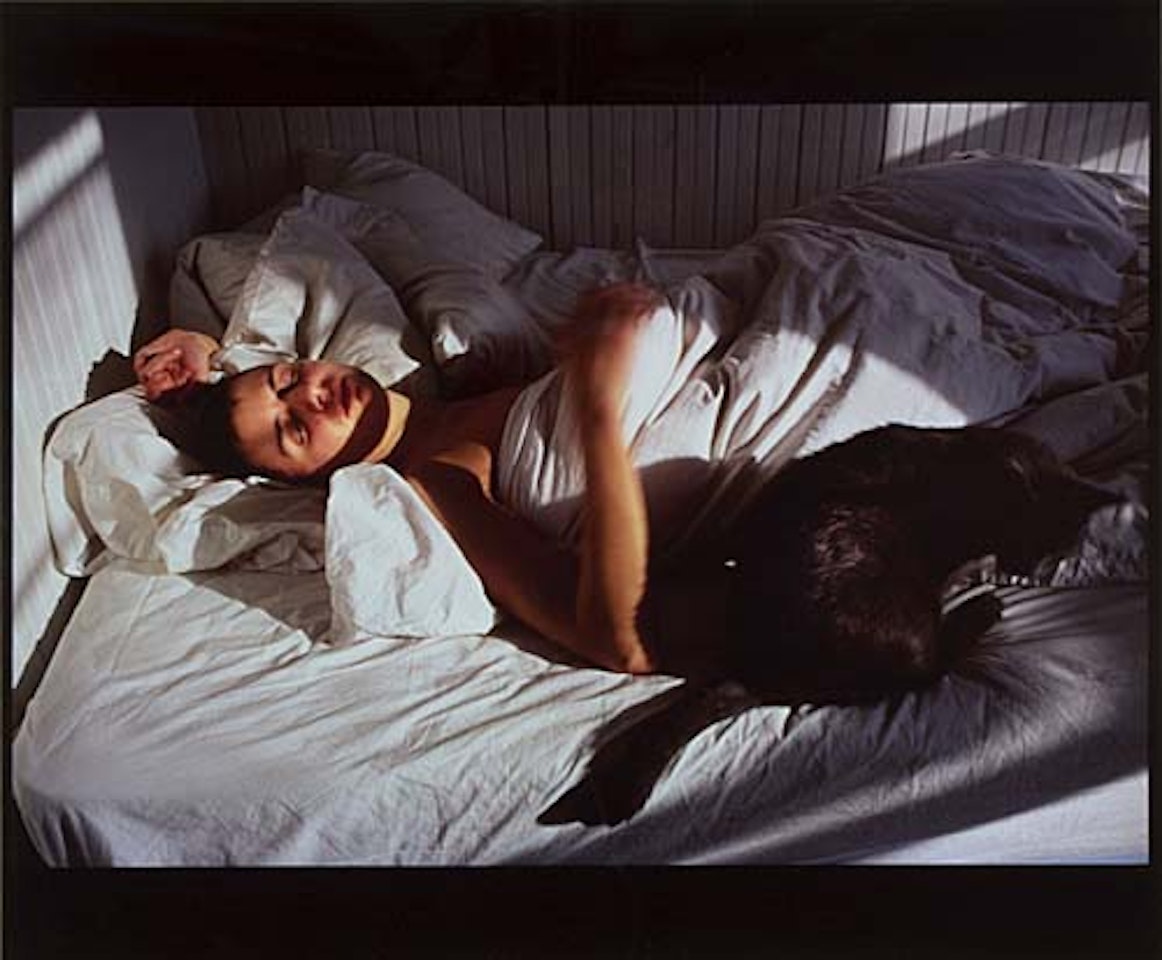 Siobhan with a Cat, New York. by Nan Goldin