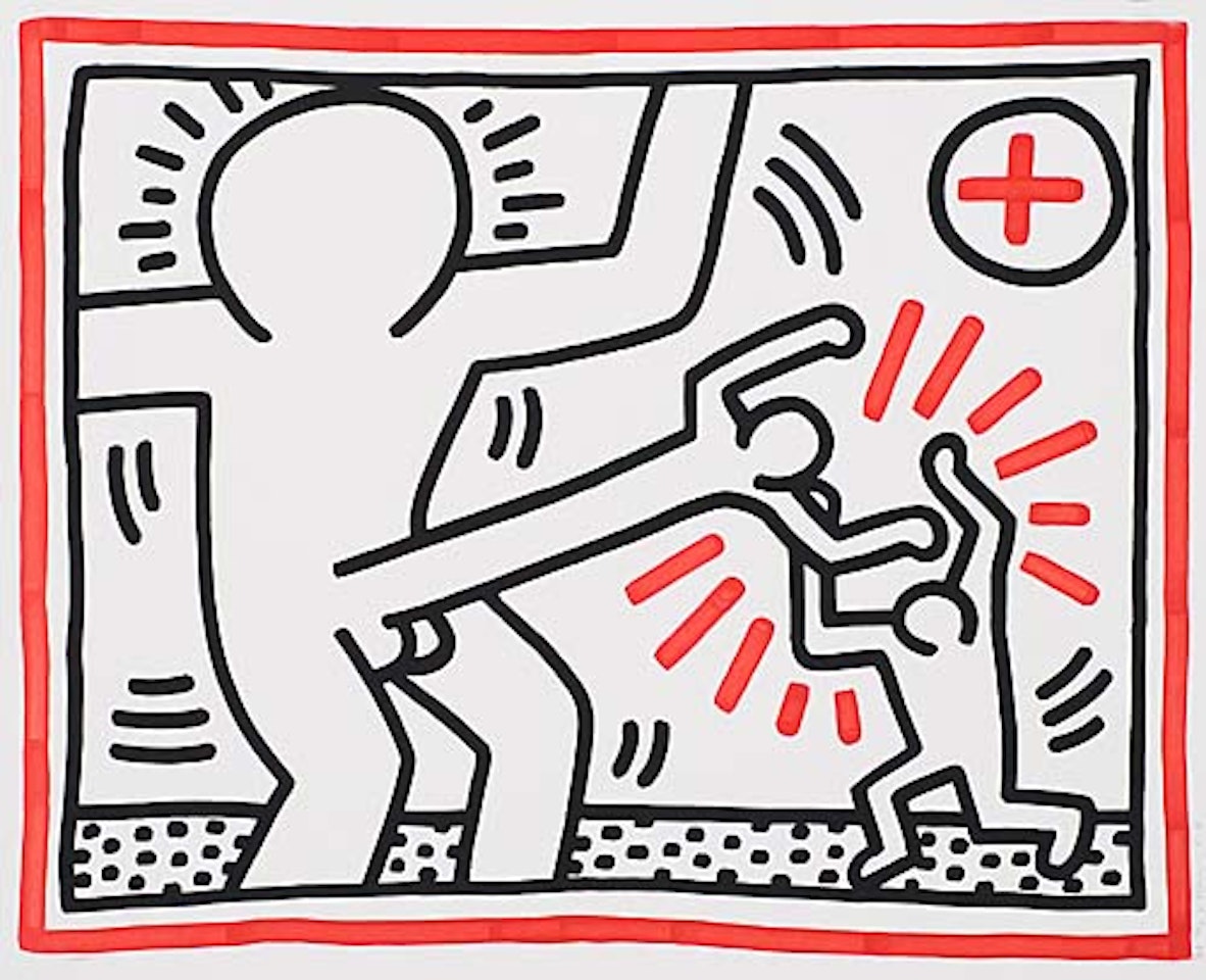 Three Lithographs by Keith Haring