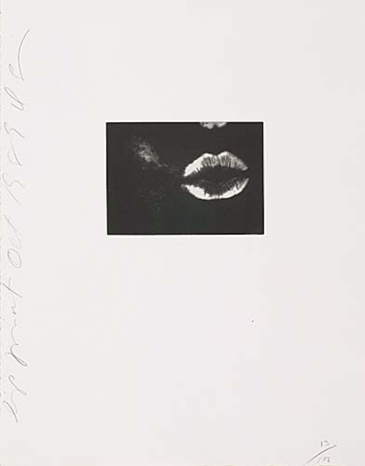 Lip Prints by Donald Sultan