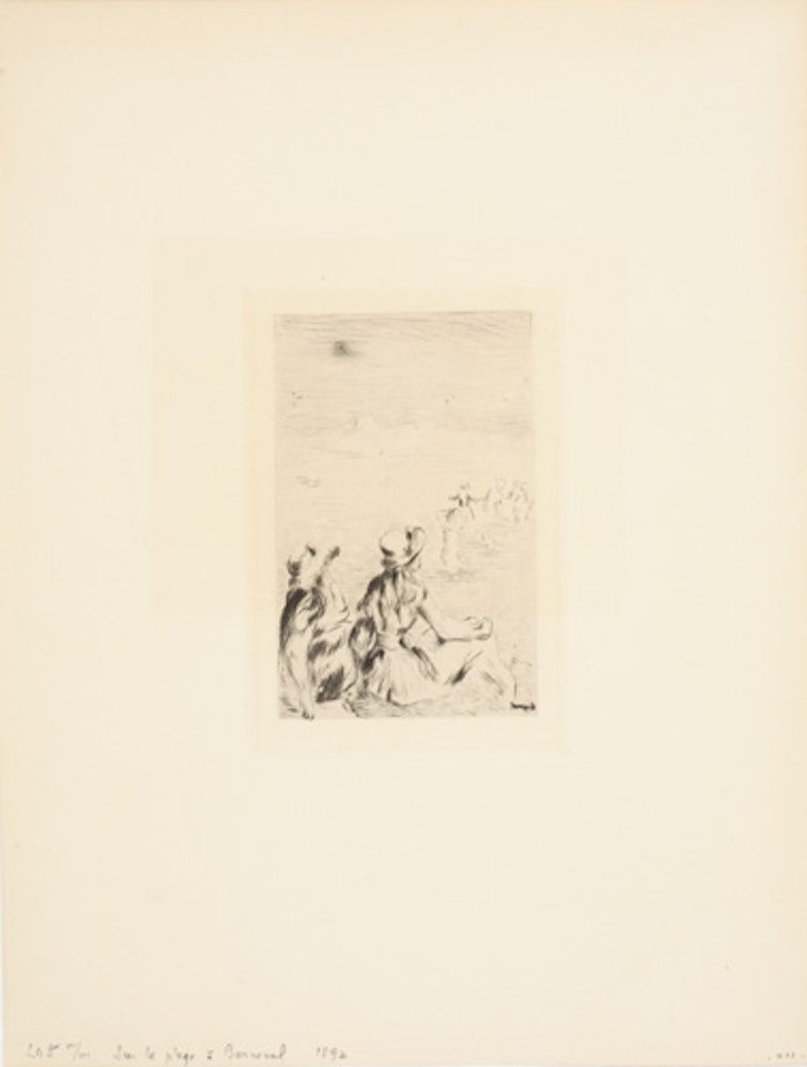 Sur la Plage à Berneval by Pierre-Auguste Renoir
