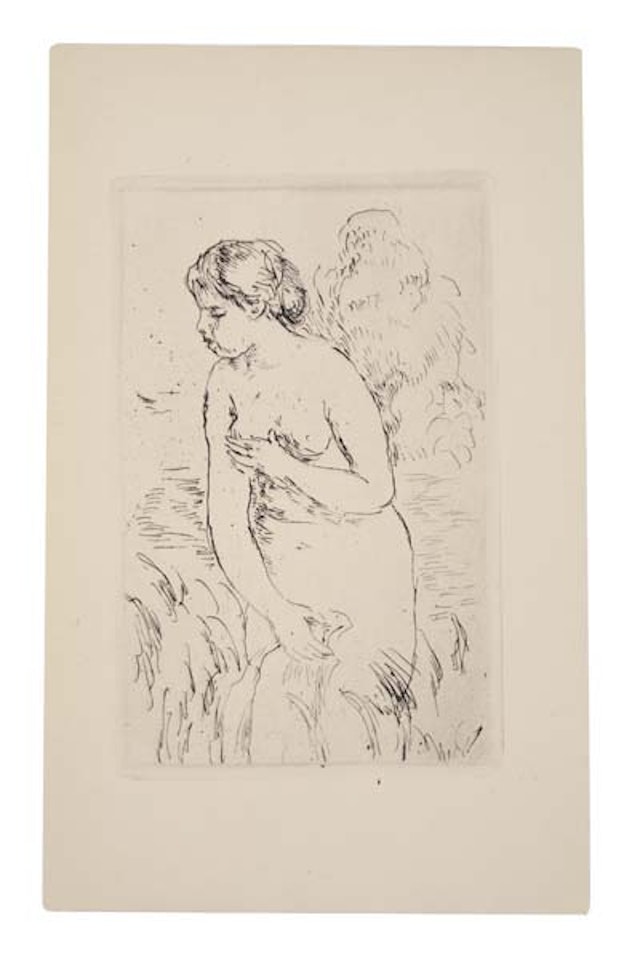 Baigneuse debout, à mi-jambes by Pierre-Auguste Renoir