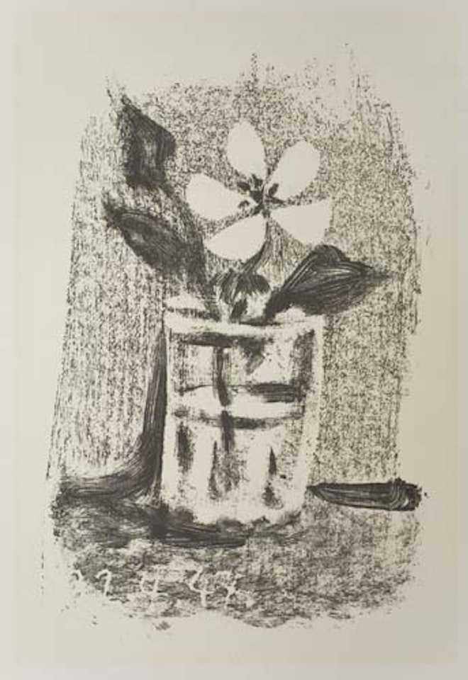 Fleurs dans un verre, No. 6 by Pablo Picasso