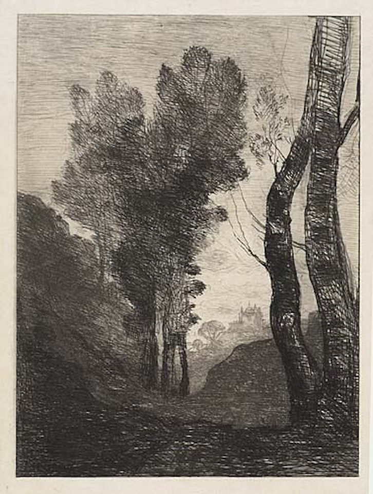 Environs de Rome< by Jean Baptiste Camille Corot