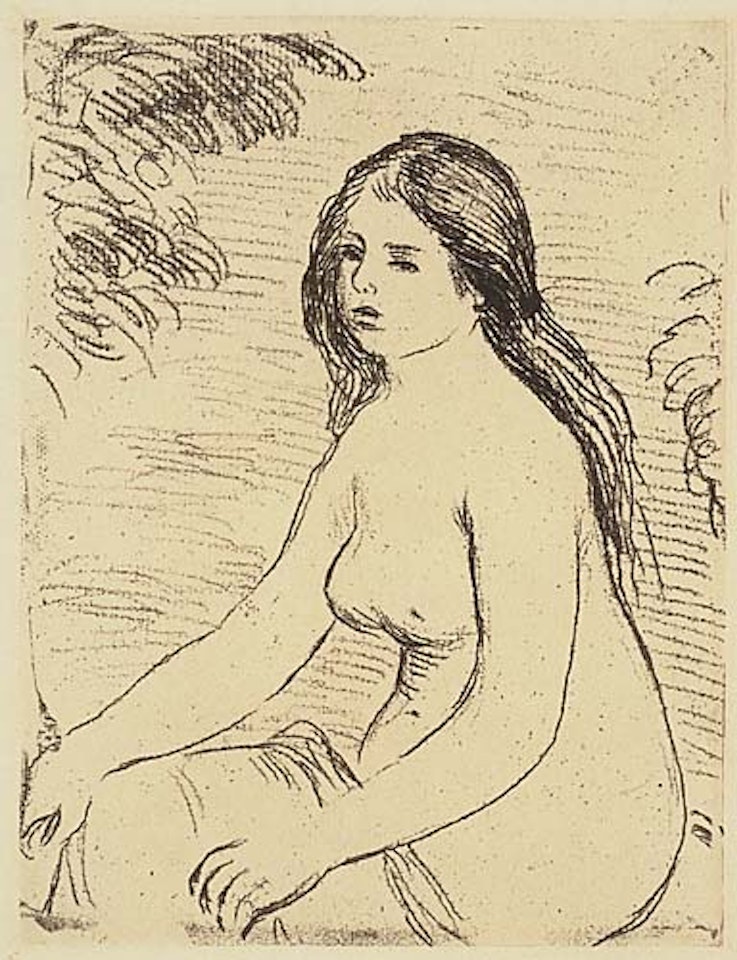 Femme nue assise by Pierre-Auguste Renoir