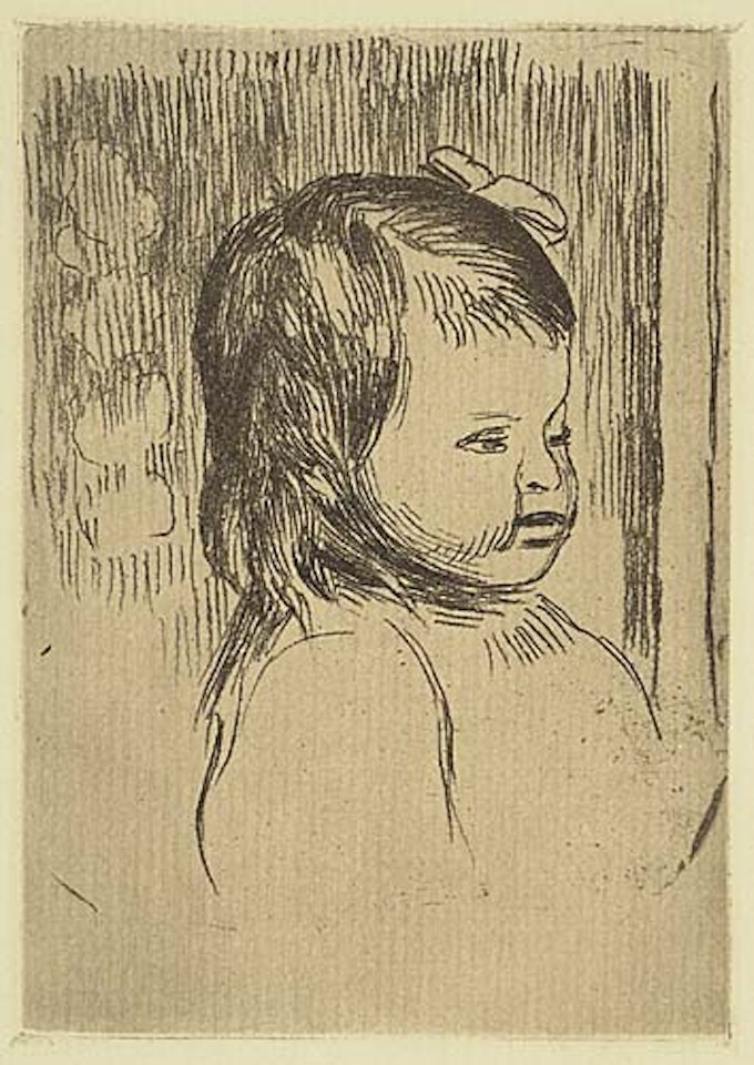 Buste d'enfant, tourné a droite by Pierre-Auguste Renoir