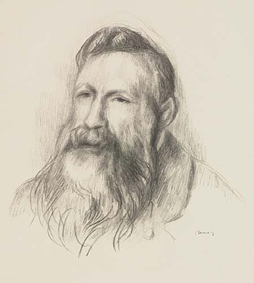 Auguste Rodin by Pierre-Auguste Renoir