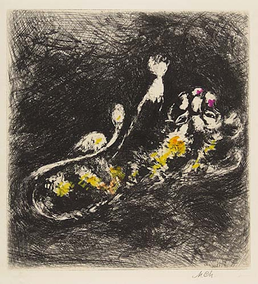 Le Chatte metamorphosée en Femme< by Marc Chagall