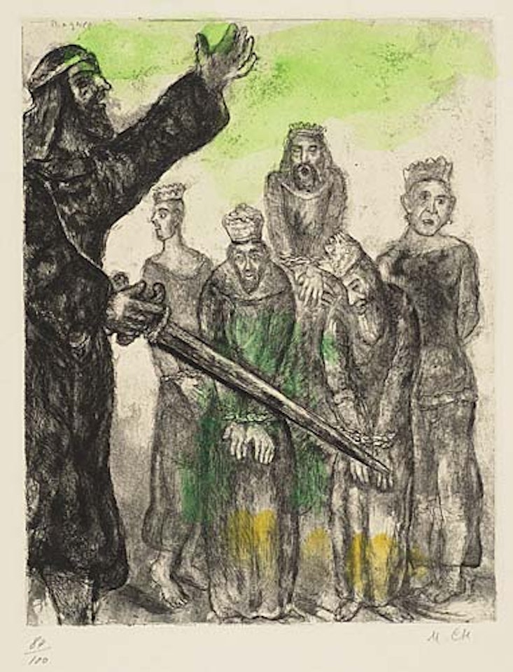 Josué et les rois vaincus< by Marc Chagall