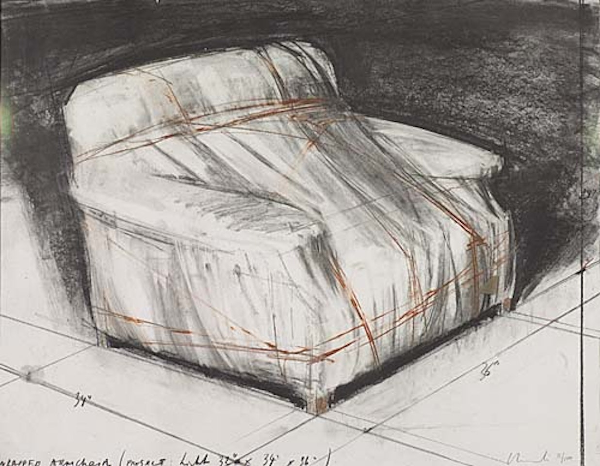 Wrapped Armchair, Project by Christo