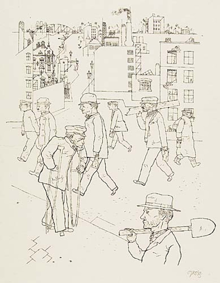 Kriegsinvalide und Arbeiter by George Grosz