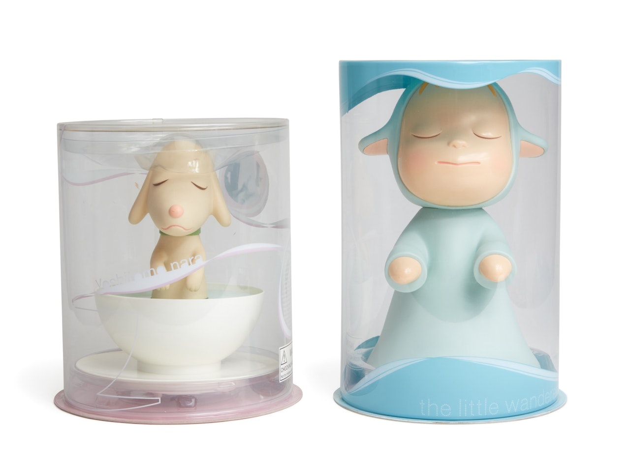 The Little Wanderer; and Pup Cup by Yoshitomo Nara