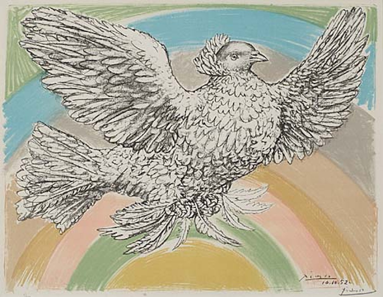 Colombe volant by Pablo Picasso