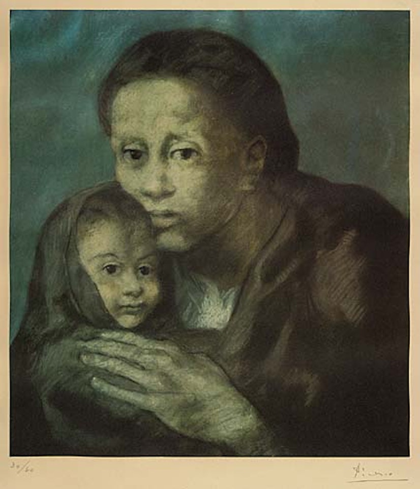 Mère et enfant au fichu by Pablo Picasso