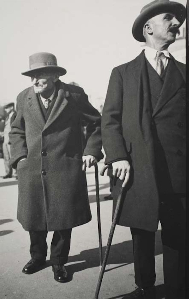 Two ENglishmen with Hats and walking Sticks by Dora Maar