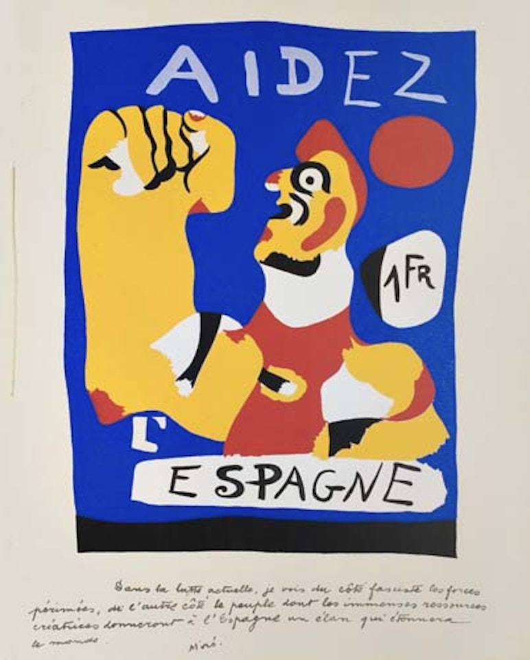 Aidez L'Espagne by Joan Miró