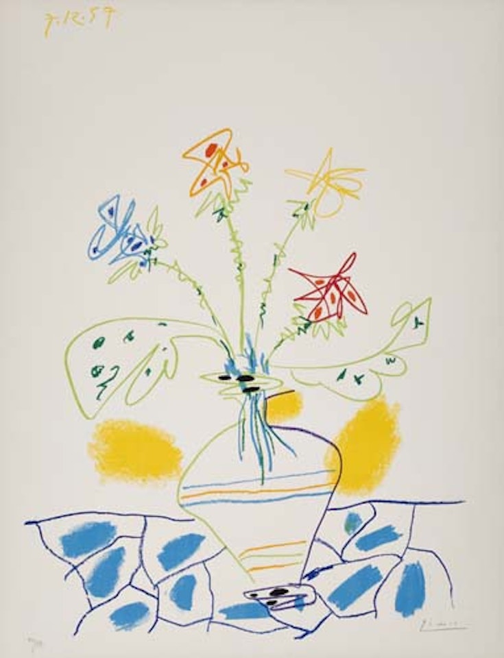 Vase de Fleurs by Pablo Picasso