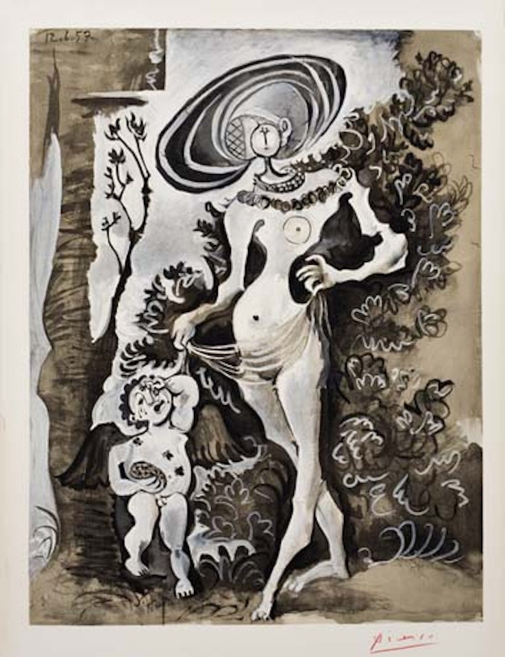 Venus et l'Amour voleur de miel by Pablo Picasso