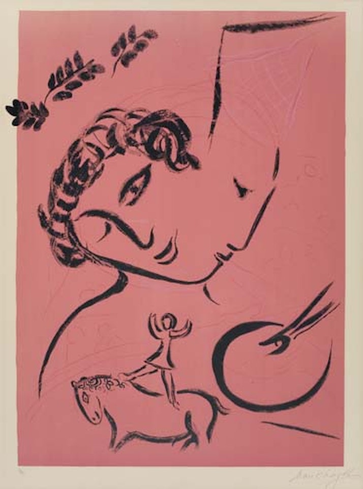 Le Peintre en rose by Marc Chagall