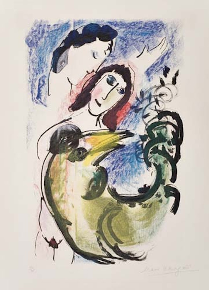 Der gelbe Hahn by Marc Chagall