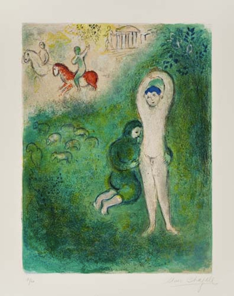 Daphnis et Gnathon by Marc Chagall