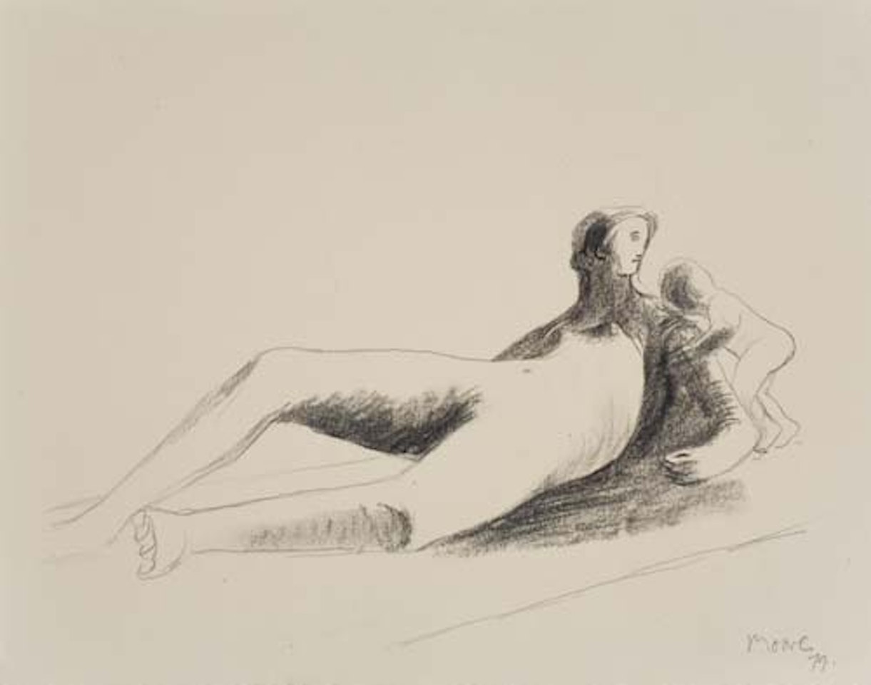 Reclining Mother and Child by Henry Moore