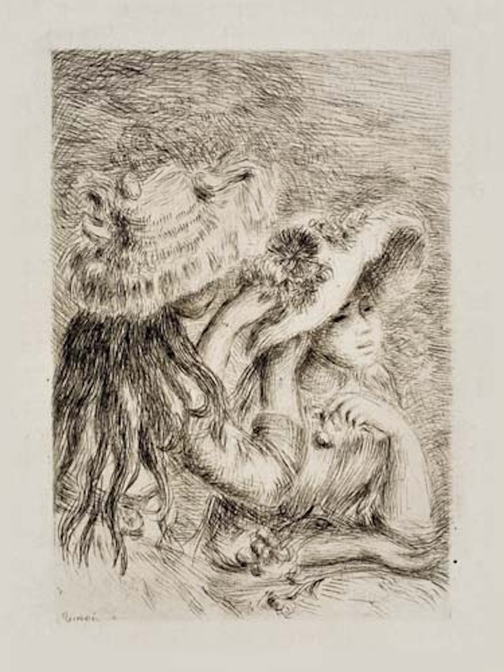 Le Chapeau Épinglé (3e planche) by Pierre-Auguste Renoir