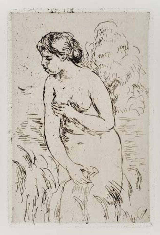 Baigneuse debout, à mi-jambes by Pierre-Auguste Renoir