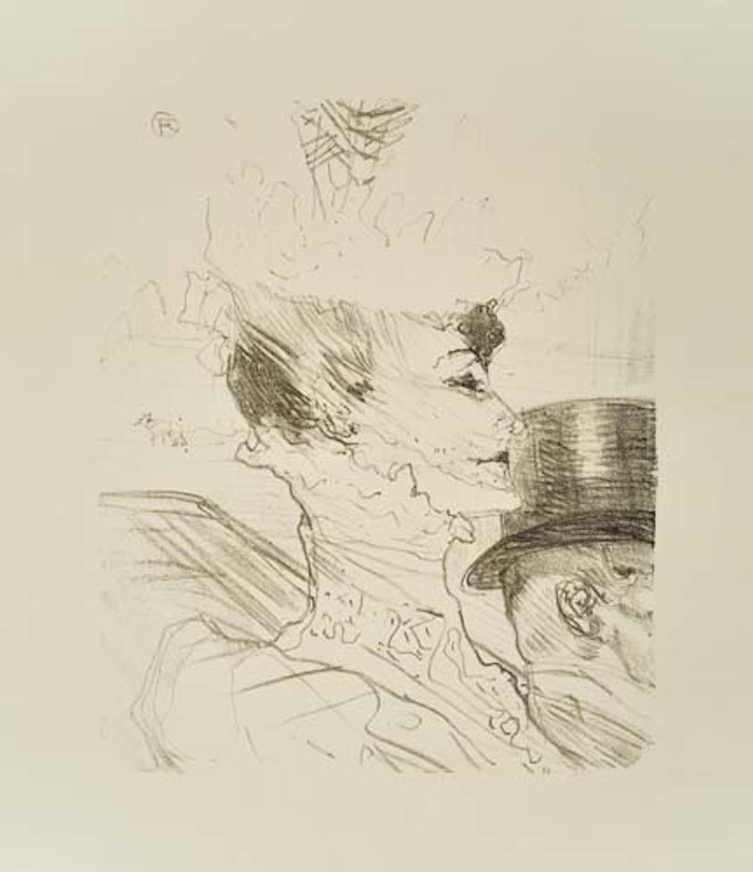 Yvette Guilbert, Saluant le Public by Henri de Toulouse-Lautrec