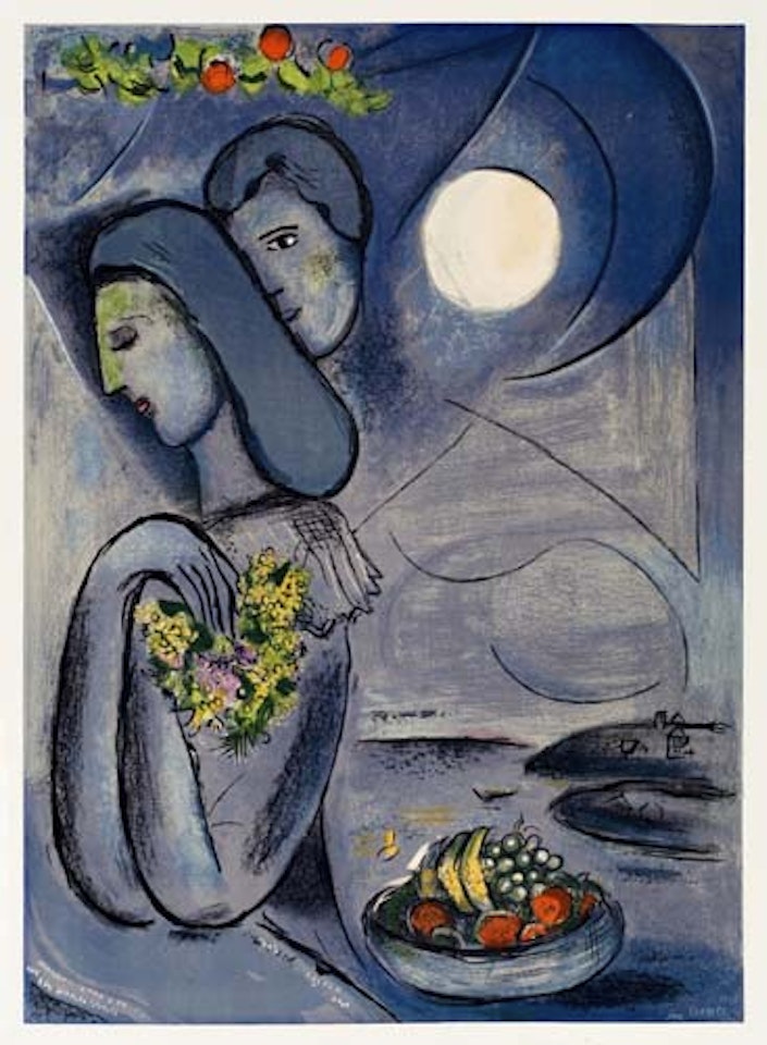 La Mort et le Malheurex by Marc Chagall