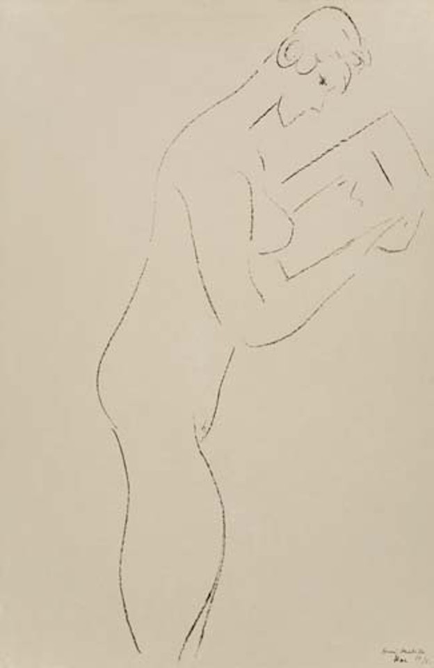 La lecture, nu de profil by Henri Matisse
