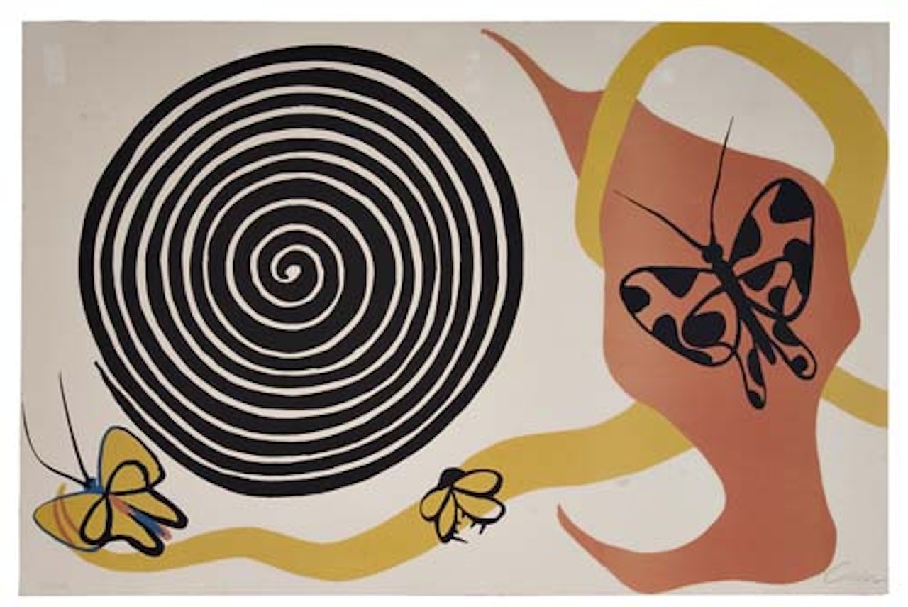 Butterflies and Spiral by Alexander Calder