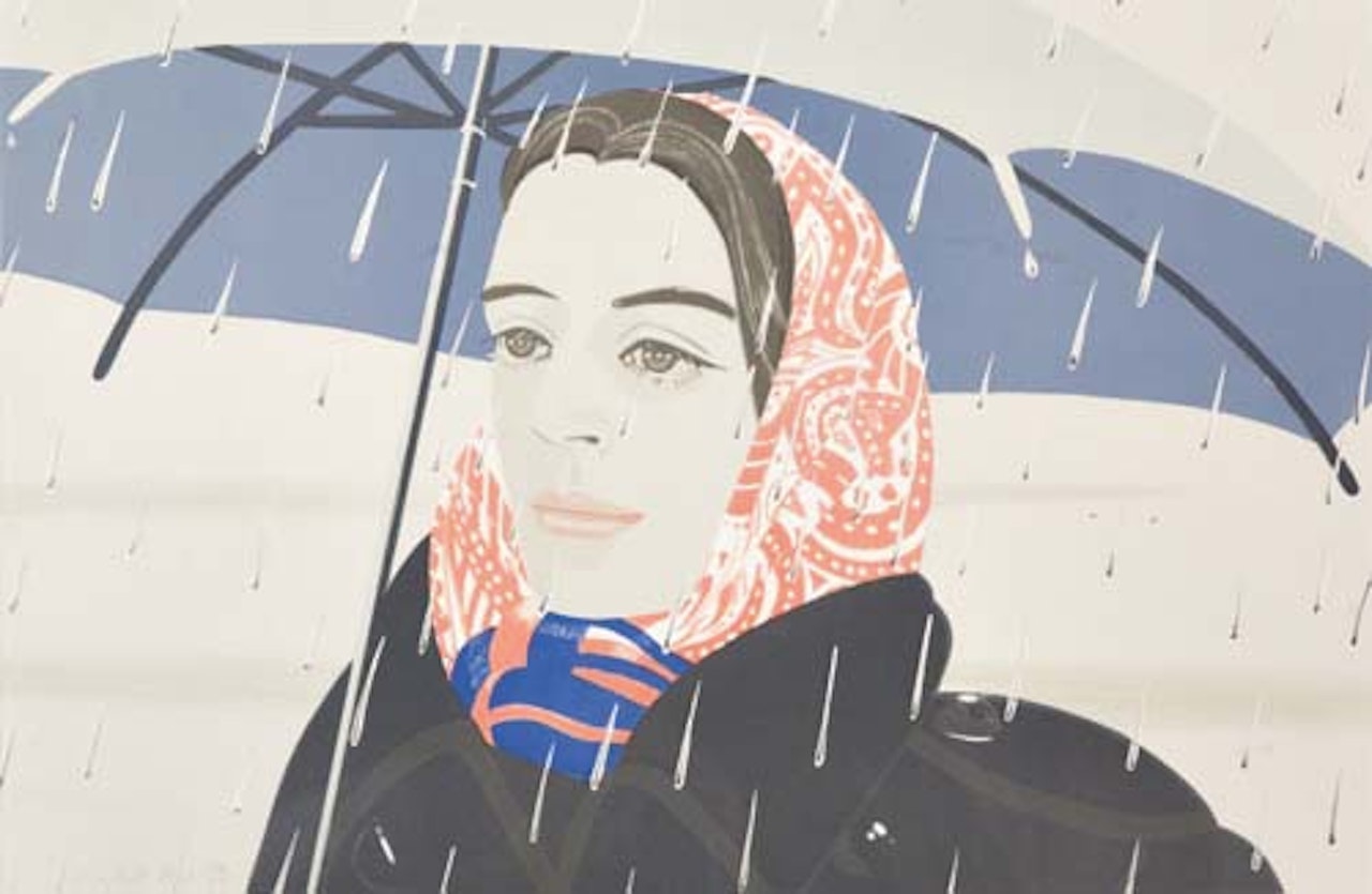 The Blue Umbrella by Alex Katz