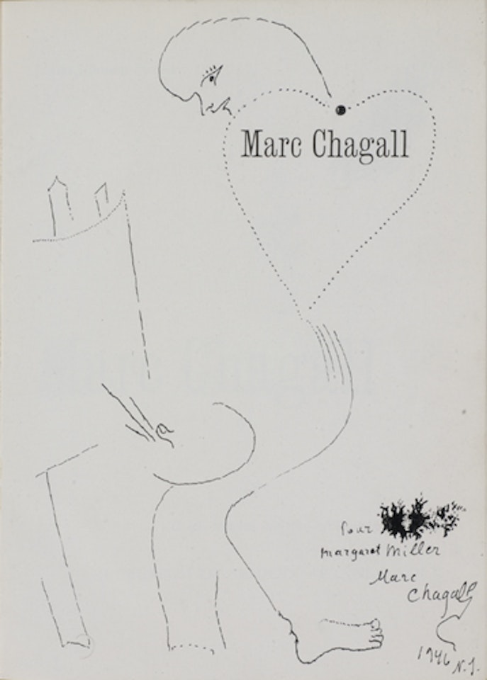 Peintre au chevalet by Marc Chagall