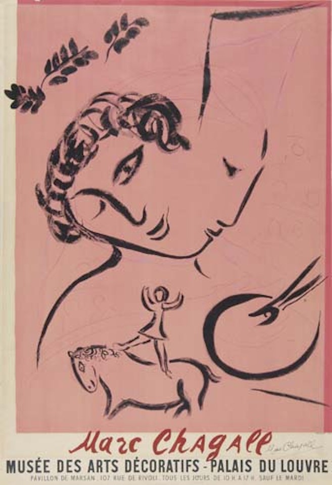 Le Peintre en rose by Marc Chagall