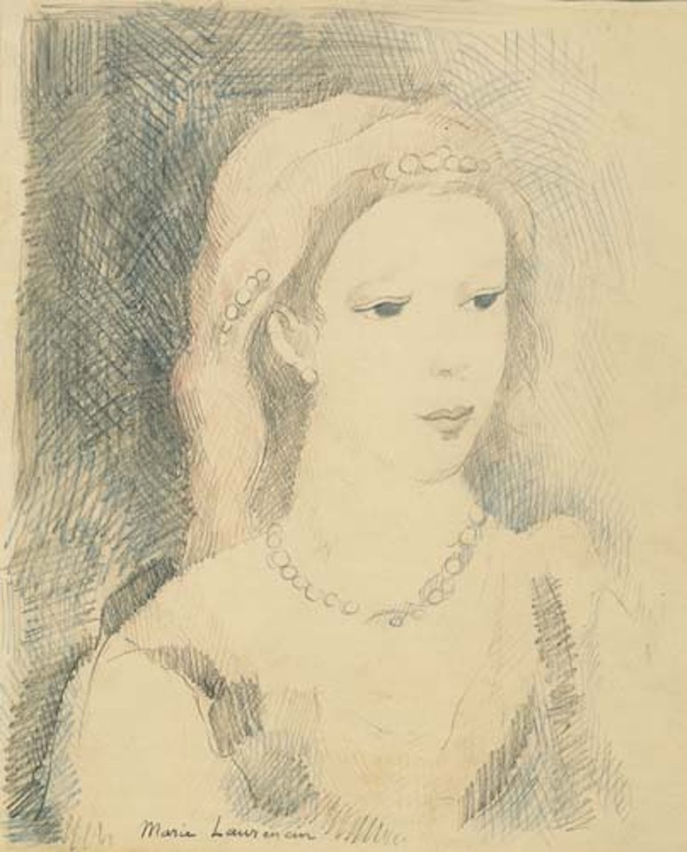 Portrait de Femme aux Perles by Marie Laurencin